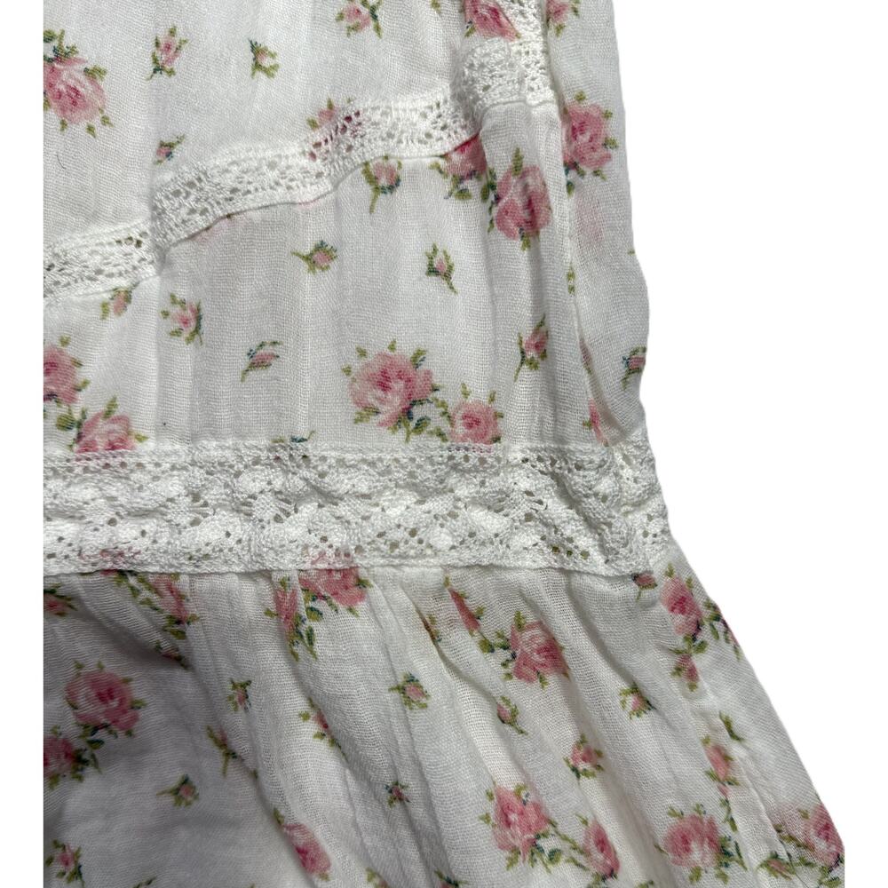 Ralph Lauren Denim & Supply white Sundress 100% Cotton gauze floral print Size L - Picture 9 of 13